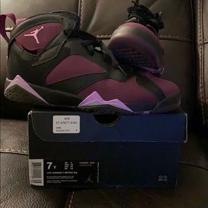 Air Jordan 7 BLACK MULBERRY GRAY